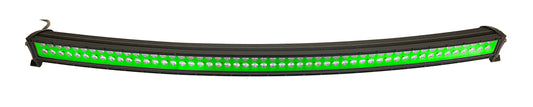 Quake LED - QUCA634 - 54 Inch Curved LED Light Bar Dual Row 312 Watt Green Reflector Spot Ultra ARC Color Series