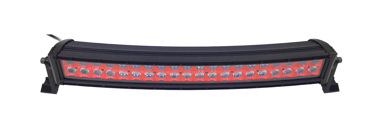 Quake LED - QUCA635 - 22 Inch Curved LED Light Bar Dual Row 120 Watt Red Reflector Spot Ultra ARC Color Series