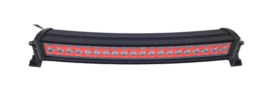 Quake LED - QUCA635 - 22 Inch Curved LED Light Bar Dual Row 120 Watt Red Reflector Spot Ultra ARC Color Series