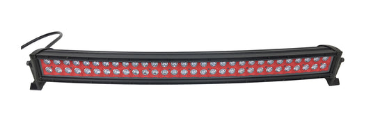 Quake LED - QUCA636 - 32 Inch Curved LED Light Bar Dual Row 180 Watt Red Reflector Spot Ultra ARC Color Series