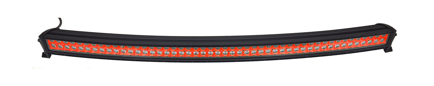 Quake LED - QUCA638 - 50 Inch Curved LED Light Bar Dual Row 288 Watt Red Reflector Spot Ultra ARC Color Series