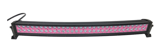 Quake LED - QUCA641 - 32 Inch Curved LED Light Bar Dual Row 180 Watt Pink Reflector Spot Ultra ARC Color Series
