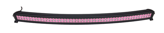 Quake LED - QUCA643 - 50 Inch Curved LED Light Bar Dual Row 288 Watt Pink Reflector Reflector Spot Ultra ARC Color Series