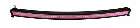 Quake LED - QUCA644 - 54 Inch Curved LED Light Bar Dual Row 312 Watt Pink Reflector Spot Ultra ARC Color Series