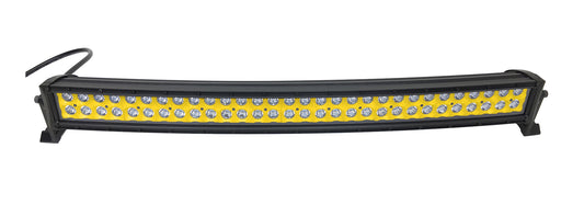 Quake LED - QUCA646 - 32 Inch Curved LED Light Bar Dual Row 180 Watt Yellow Reflector Spot Ultra ARC Color Series