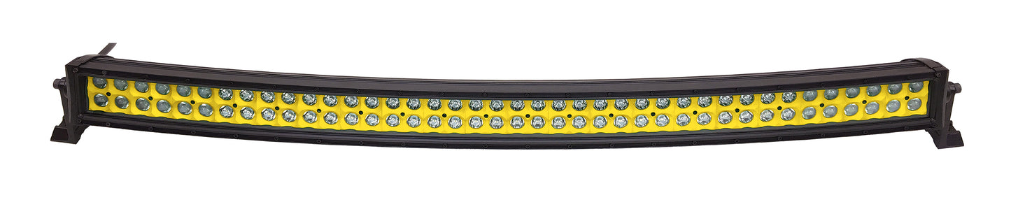 Quake LED - QUCA647 - 42 Inch Curved LED Light Bar Dual Row 240 Watt Yellow Reflector Spot Ultra ARC Color Series