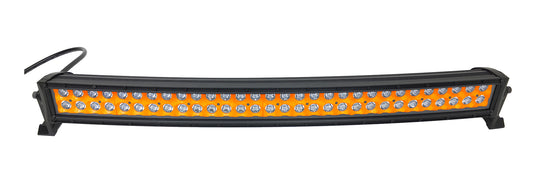 Quake LED - QUCA739 - 32 Inch Curved LED Light Bar Dual Row 180 Watt Orange Reflector Spot Ultra ARC Color Series