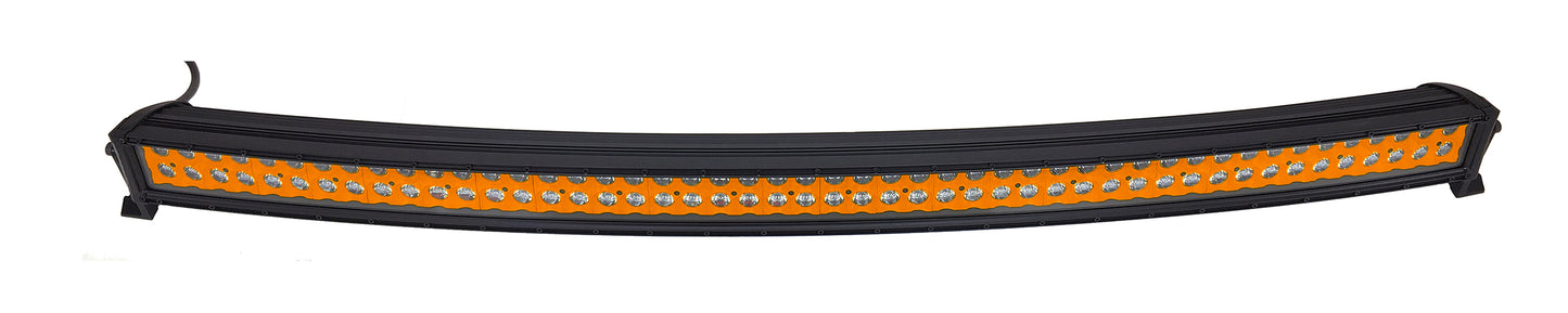 Quake LED - QUCA741 - 50 Inch Curved LED Light Bar Dual Row 288 Watt Orange Reflector Spot Ultra ARC Color Series
