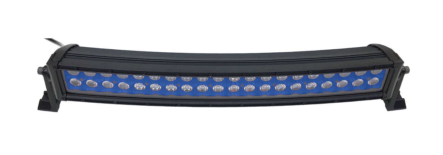 Quake LED - QUCA743 - 22 Inch Curved LED Light Bar Dual Row 120 Watt Blue Reflector Spot Ultra ARC Color Series