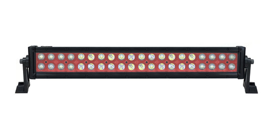 Quake LED - QUU579 - 23 Inch LED Light Bar Dual Row 120 Watt Red Reflector Combo Ultra Color Series