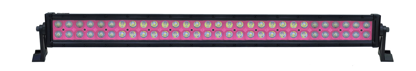 Quake LED - QUU596 - 32 Inch LED Light Bar Dual Row 180 Watt Pink Reflector Combo Ultra Color Series
