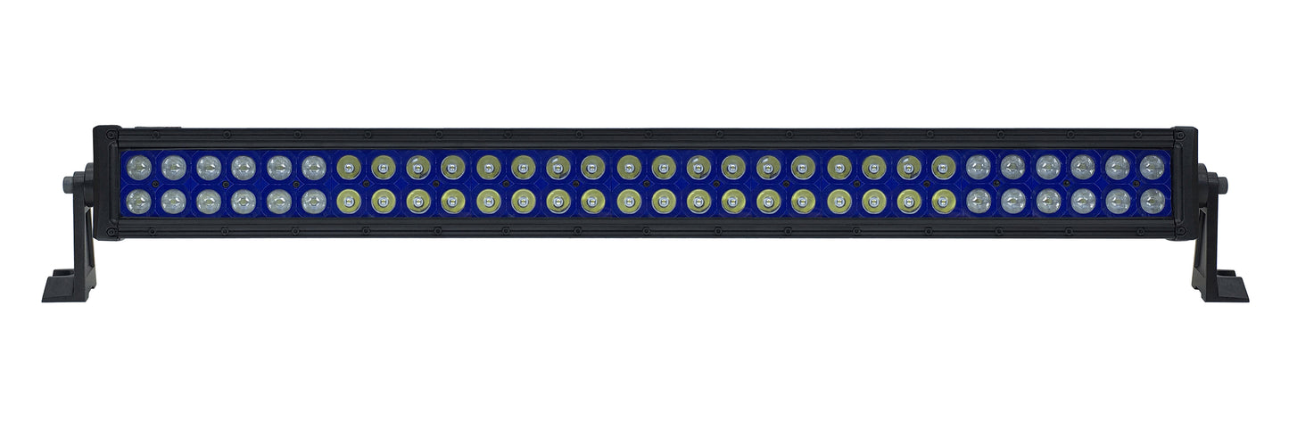 Quake LED - QUU617 - 32 Inch LED Light Bar Dual Row 180 Watt Blue Reflector Combo Ultra Color Series