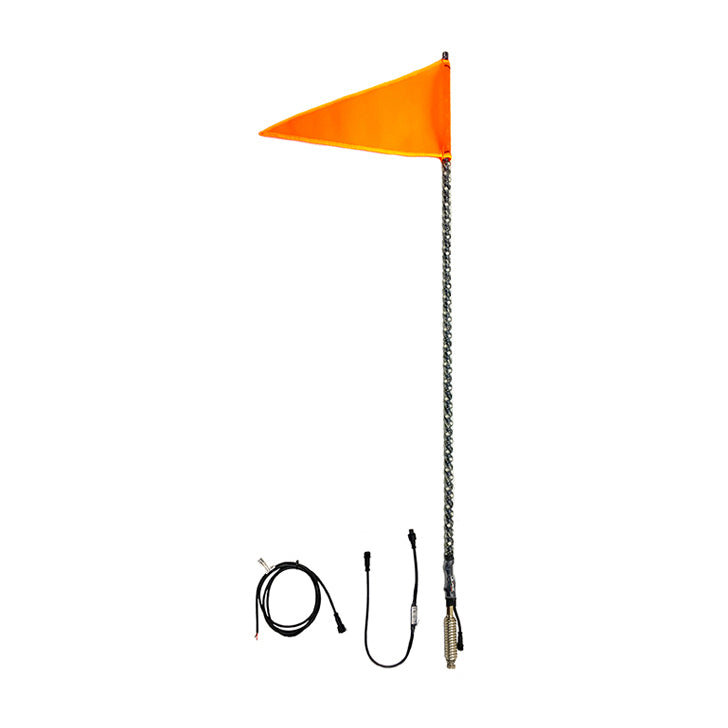 Quake LED - QW468 - 4 Foot RGB Accent LED Whip Light Single Quad-Lock/Interlock