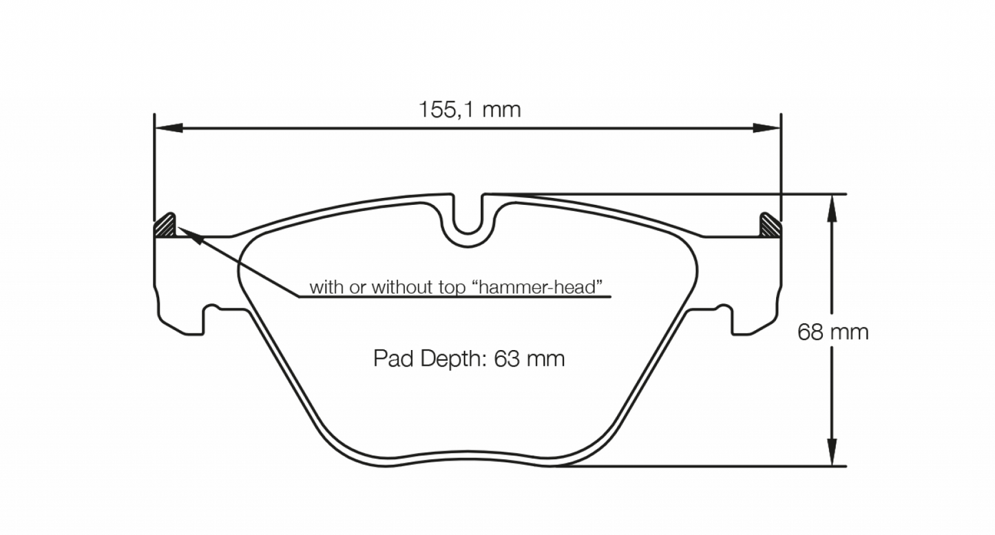 PAGID Racing Pagid BMW 1 Series Coupe, M3 RSL29 Front Brake Pads 8053-RSL29