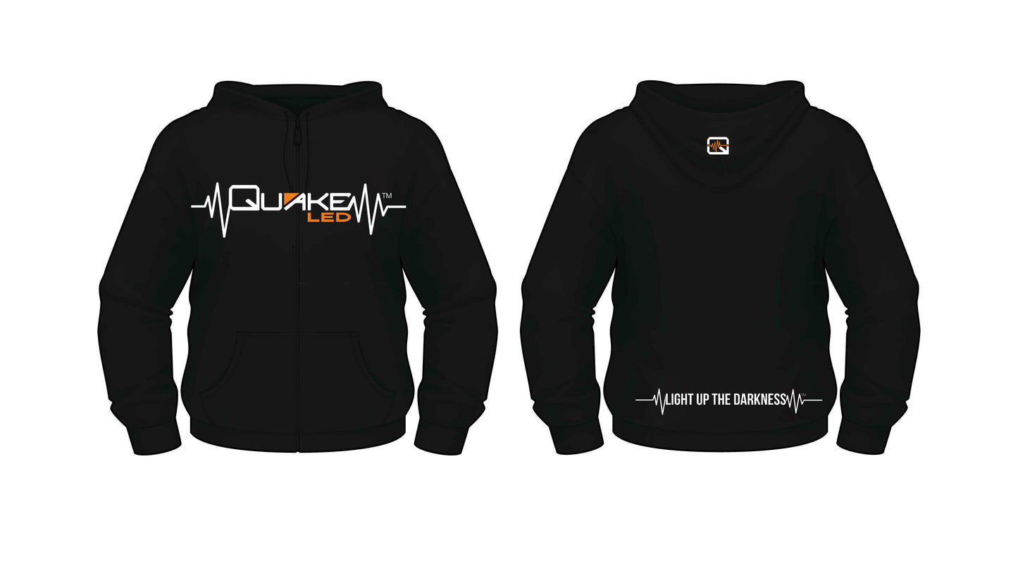 Quake LED - QAPR-504 - Mens Hoodie Black Medium