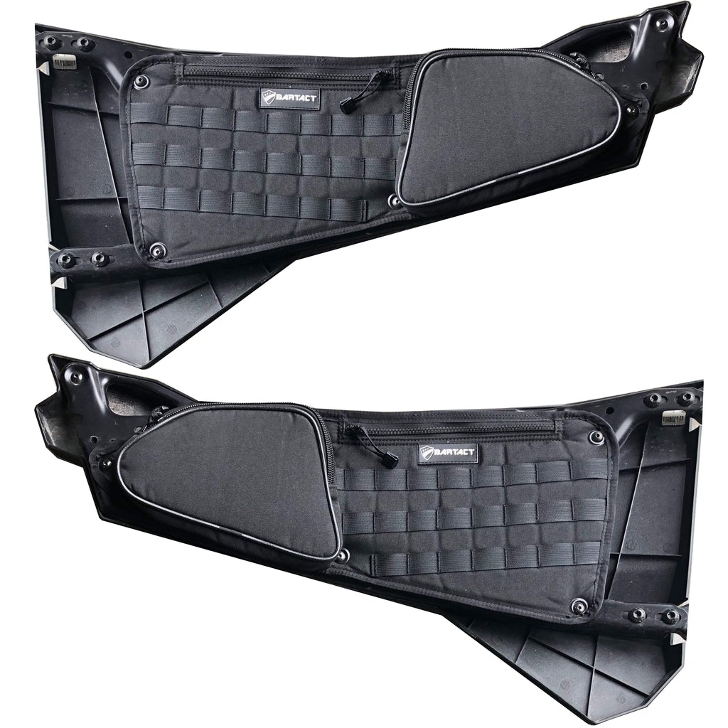 UTV Door Bags For Polaris RZR MOLLE Panel Front Pair Driver and Passenger with PALS/MOLLE Panel Black