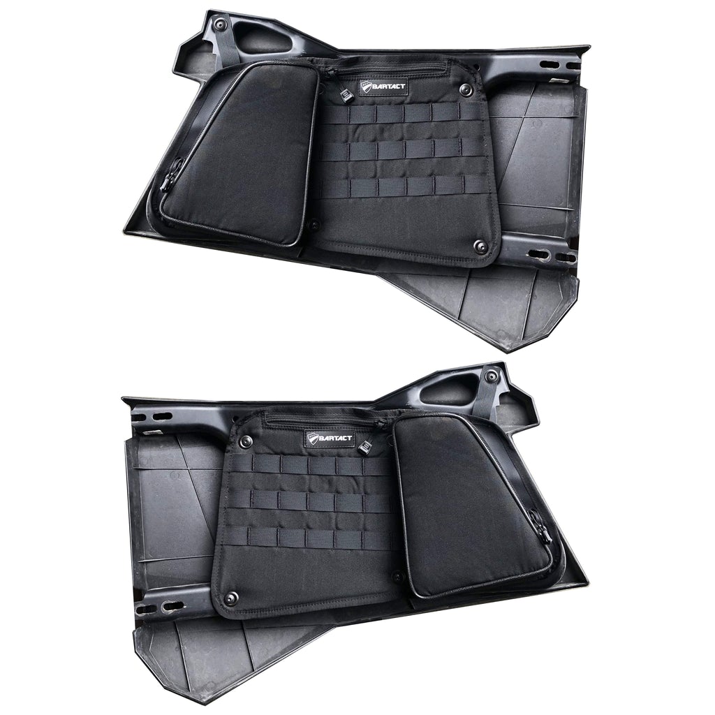 UTV Door Bags For Polaris RZR MOLLE Panel Rear Pair Driver and Passenger with PALS/MOLLE Panel Black