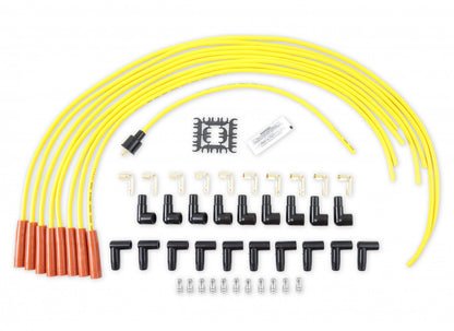 ACCEL Spark Plug Wire Set - 8mm - Yellow with Orange Straight Boots ACC-14038 4038