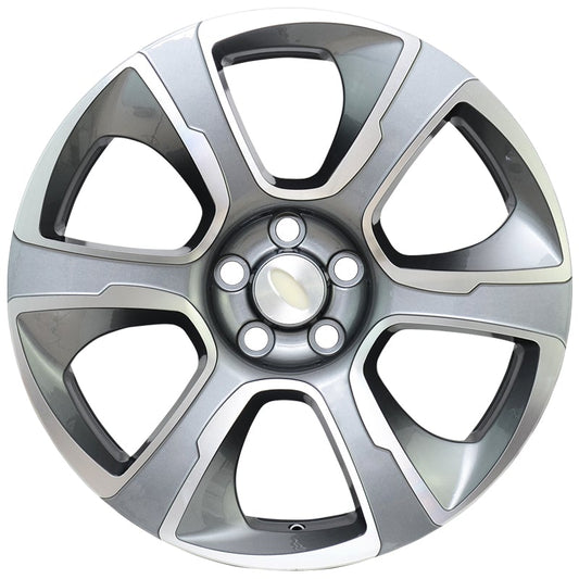 22" X 9.5" Titanium Machine Face Aluminum Wheels Set - Dynamic Performance - R534-TM-22x9.5-5x120-45-72.56