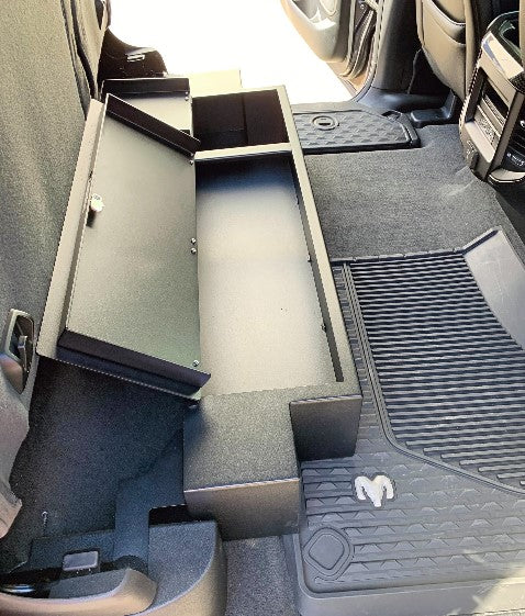 ESP Truck Accessories Lockable Metal Truck Storage For Under The Back Seat USSRAM-02