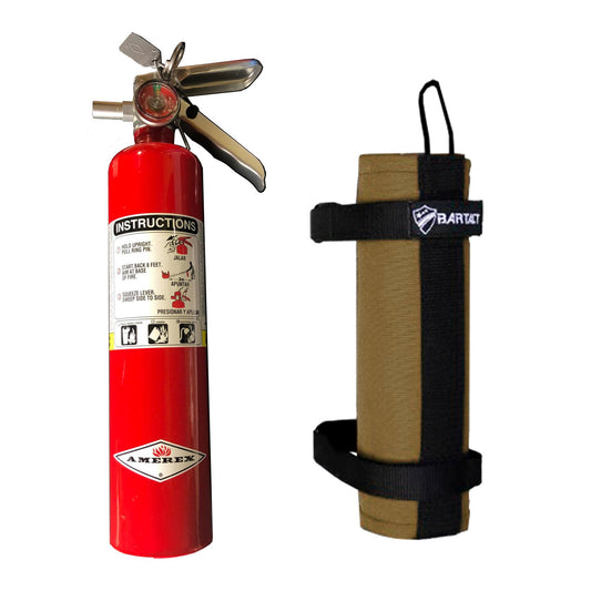 Amerex 2.5 LB Extinguisher Plus Roll Bar Holder and Mount Pals/Molle/Coyote