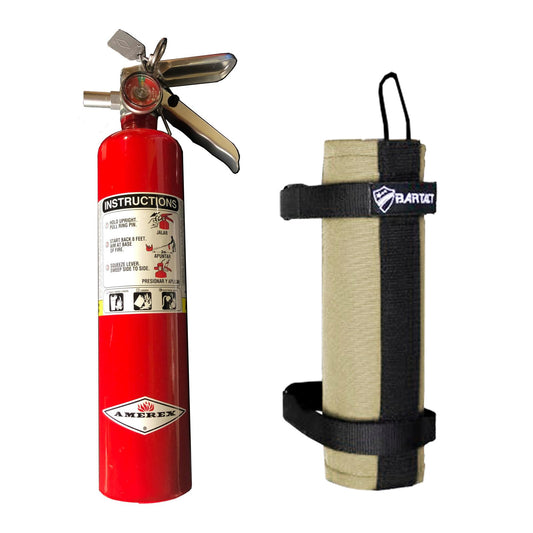 Amerex 2.5 LB Extinguisher Plus Roll Bar Holder and Mount Pals/Molle/Khaki