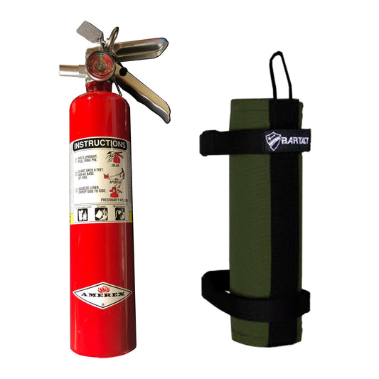 Amerex 2.5 LB Extinguisher Plus Roll Bar Holder and Mount Pals/Molle/Olive Drab