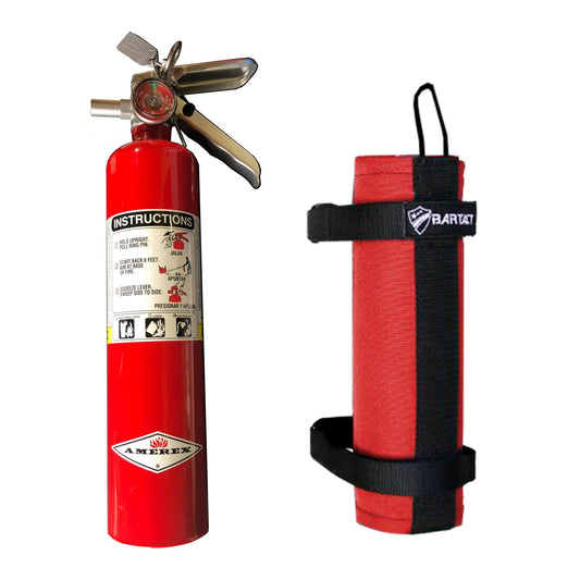 Amerex 2.5 LB Extinguisher Plus Roll Bar Holder and Mount Pals/Molle/Red