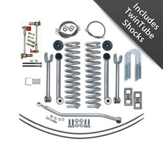 Rubicon Express 4.5 Inch Super-Flex Short Arm Lift Kit With Rear Leaf Springs - No Shocks RE6130