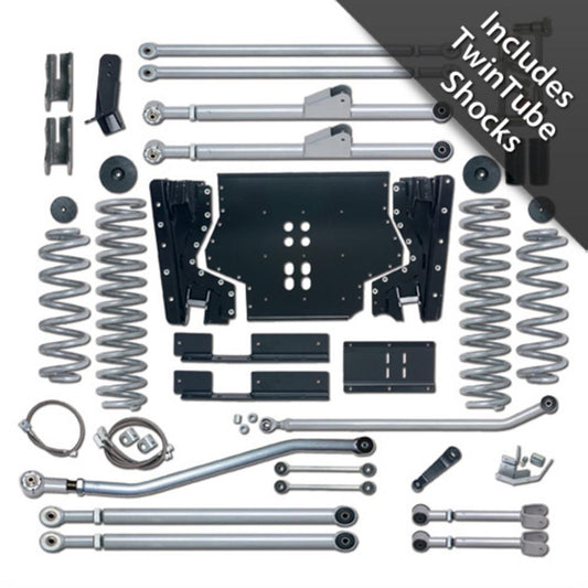 Rubicon Express 4.5 Inch Extreme-Duty Long Arm Lift Kit With Rear Track Bar - No Shocks RE7224