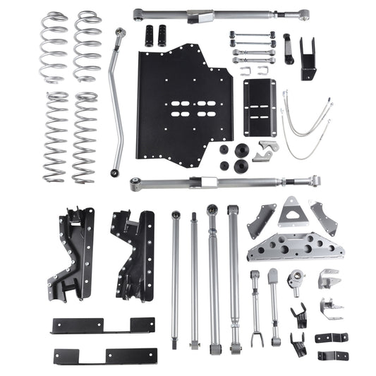 Rubicon Express 4.5 Inch Extreme-Duty Long Arm Lift Kit With Rear Tri-Link - No Shocks RE7504