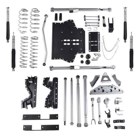 Rubicon Express 4.5 Inch Extreme-Duty Long Arm Lift Kit With Rear Tri-Link And Mono Tube Shocks RE7504M