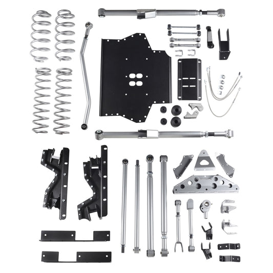 Rubicon Express 4.5 Inch Extreme-Duty Long Arm Lift Kit With Rear Tri-Link - No Shocks RE7514