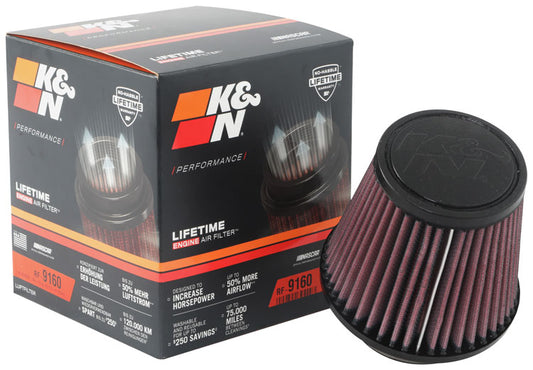 K&N RF-9160 Universal Clamp-On Air Filter