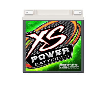 XS Power Batteries 12V AGM Powersports Series Batteries - M6 Terminal Bolts Included 2000 Max Amps PSX30L