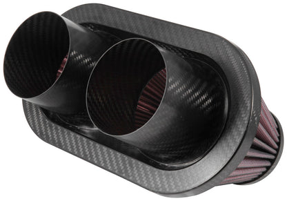 K&N RP-6101 Universal Air Filter - Carbon Fiber Top