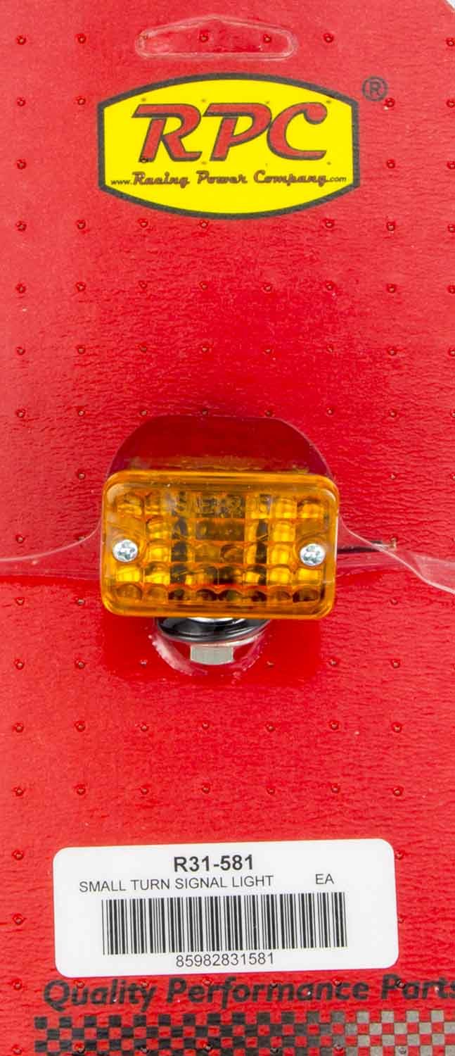 Small Chrome Turn Signal Single Filament Amber