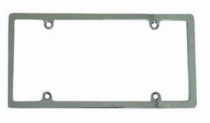 Chrome Alum Lic Frame W/O Light