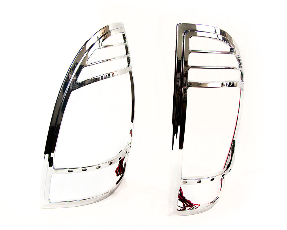 Race Sport RS-0513TOY-TLB - 05-15 Toyota Tacoma LED Taillight Bezel W/ Brake/Running Lights (Chrome)