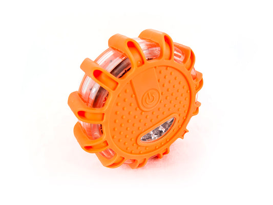 Race Sport RS-FLARELED-A - LED Emergency Flare Disc - AAA Battery Operated (Not Included) (Amber) (Each)