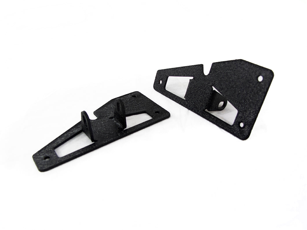 Race Sport RS-NR-L16 - 07-17 Jeep Wrangler Single 3x3in Spot Light Taillight Brackets (Pair)