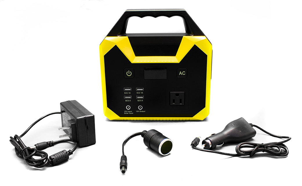 Race Sport RS10BP - 12v/110v Portable Generator/Multi-Function Kit For Charging & Powering Devices