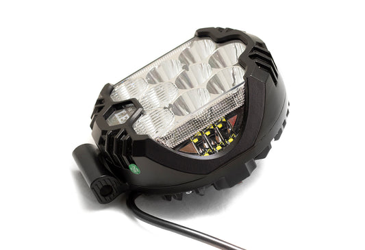 Race Sport RS7I6075 - 7in 75W LED Hi-Power CREE Work Light W/ Dual-Function DRL