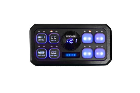 Race Sport RS8BASP - 8-Button Auxiliary Light Universal Switch Panel W/ SLIM Touch Control Box