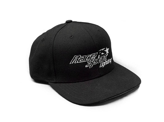 Race Sport RSBEHAT - Race Sport Lighting Flat Bill Black Embroidered Snapback