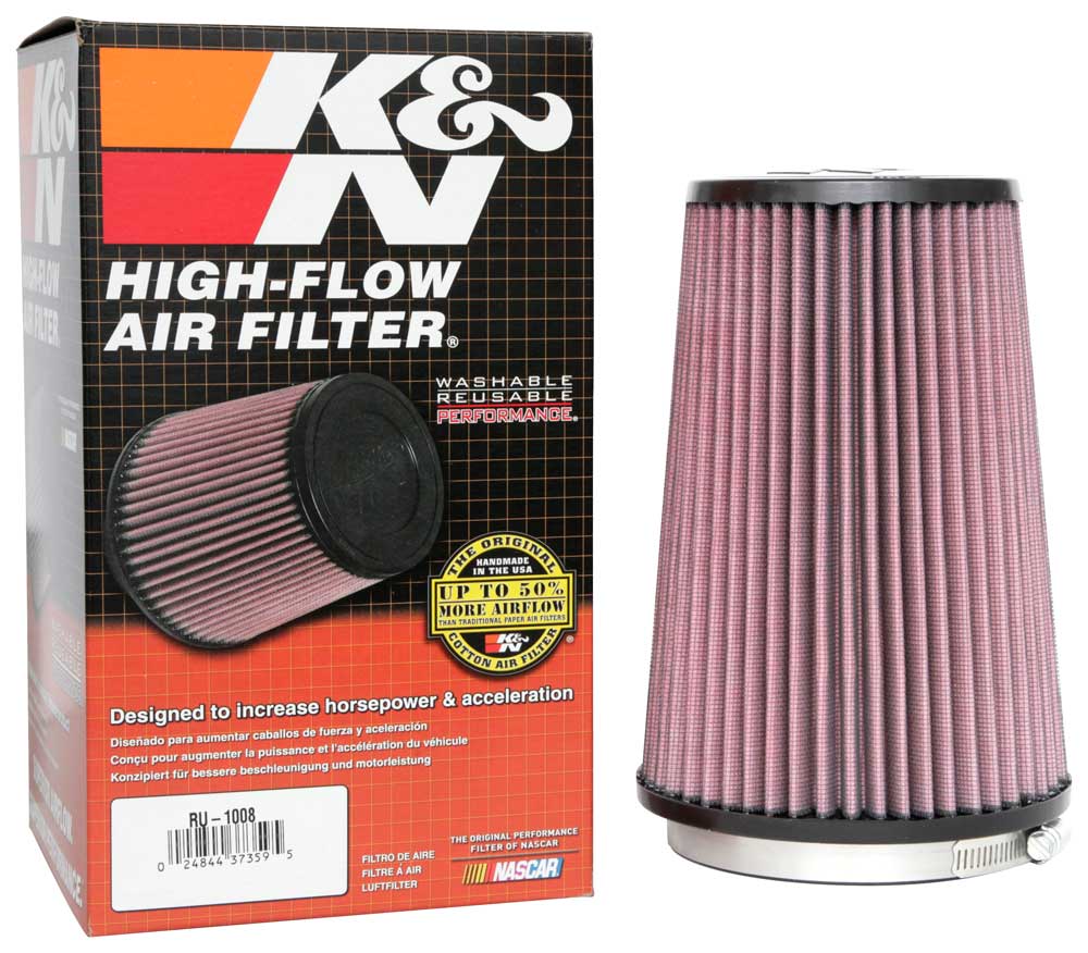 K&N RU-1008 Universal Clamp-On Air Filter