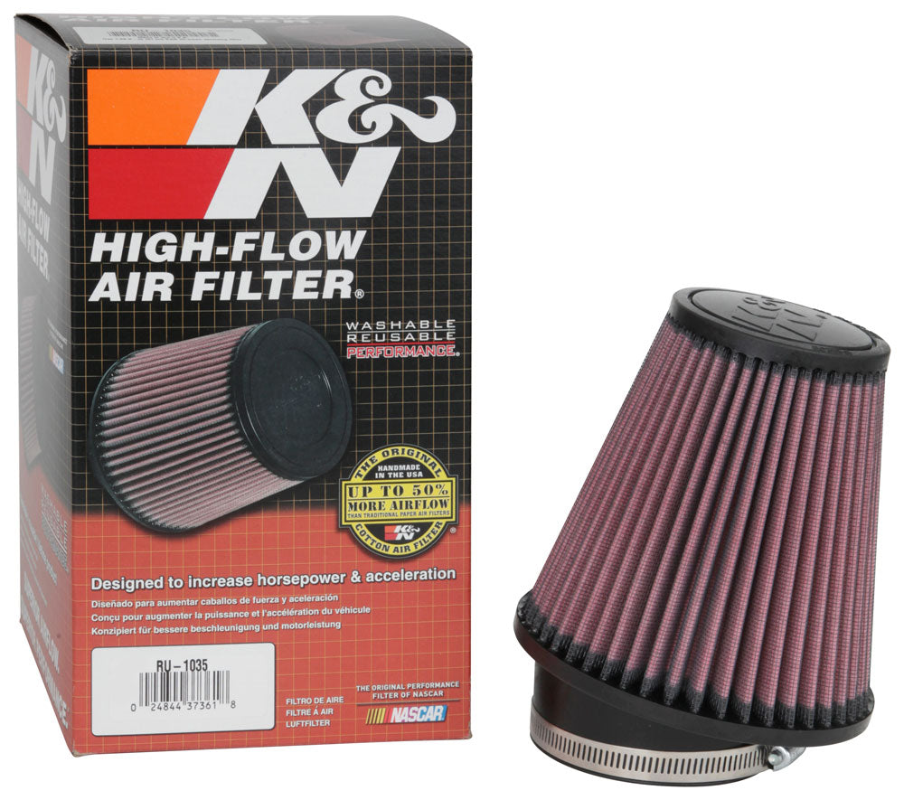 K&N RU-1035 Universal Clamp-On Air Filter