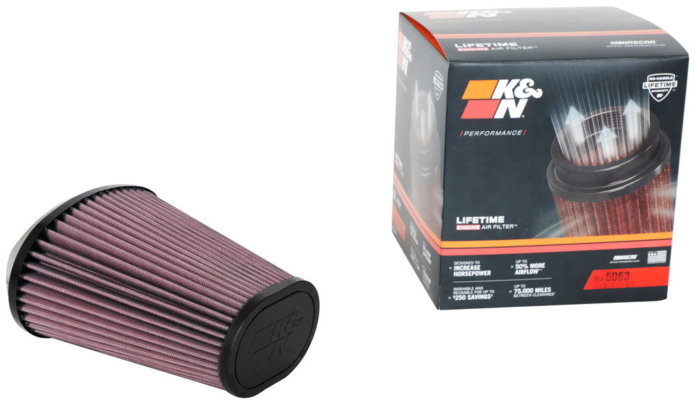 K&N RU-5063 Universal Clamp-On Air Filter