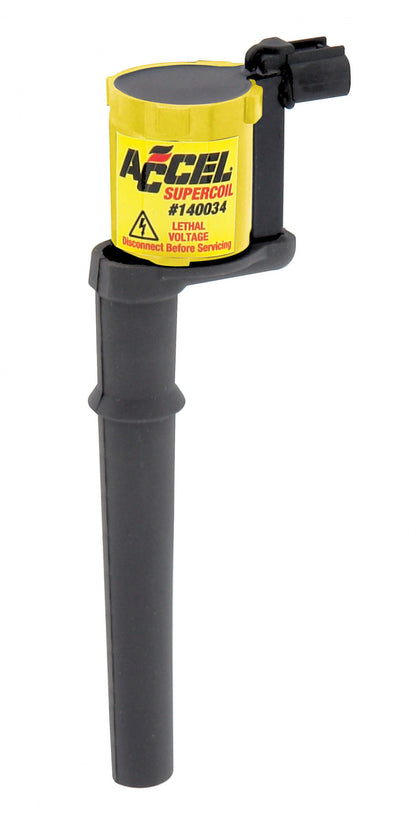 ACCEL Ignition Coil - SuperCoil - 1997-2011 Ford 4.6L/5.4L 4-valve modular engines - Yellow - Individual 140034
