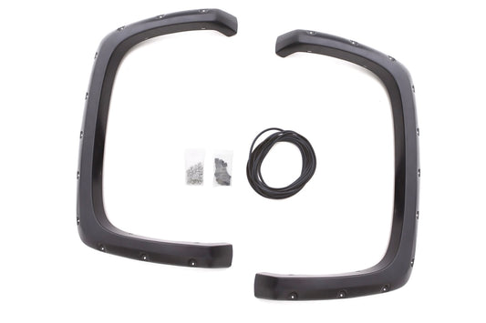 Lund RX109SB Elite Series Black Rivet Style Smooth Finish Rear Fender Flares For 2007-2013 Sierra 1500